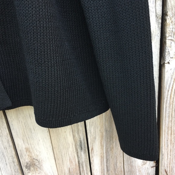 Vintage St. John Santana Knit Open Cardigan Black - Picture 7 of 10